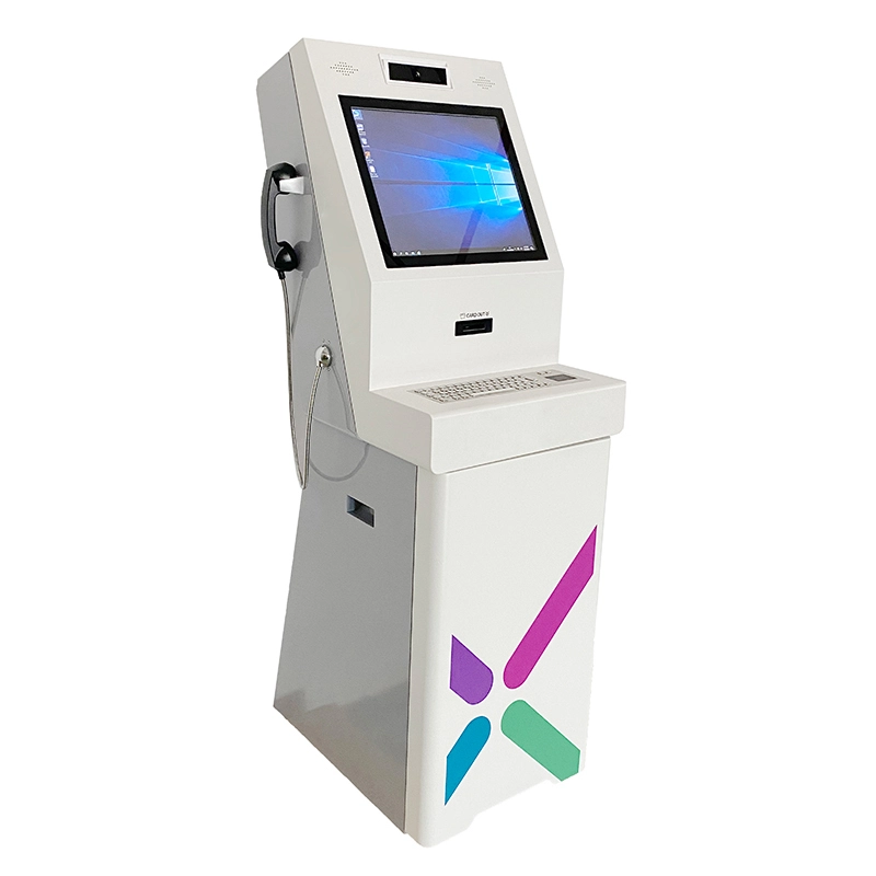 Card Dispensing Kiosk with Telephone Metal Keyboard 1