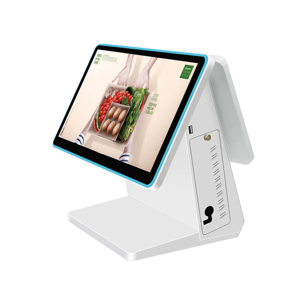 HZ-8600 POS Desktop Payment Machine with Single Dual 15.6-inch Touch Screen 1