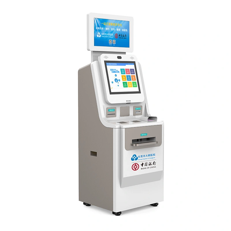Multimedia Interactive Hospital Self Service Register Kiosk Self-Service Print Kiosk in Hospital with Health Card Reader 1