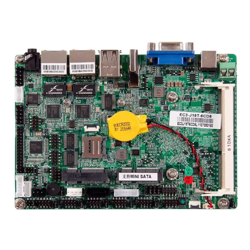 3.5inch SBC X86 Industrial Motherboard UEC3-J19T-6CD8 1