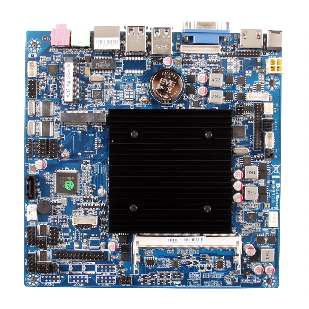 X86 Industrial Motherboard UITX-J1900TE-6CD8 with Mini ITX Independent CPU 1