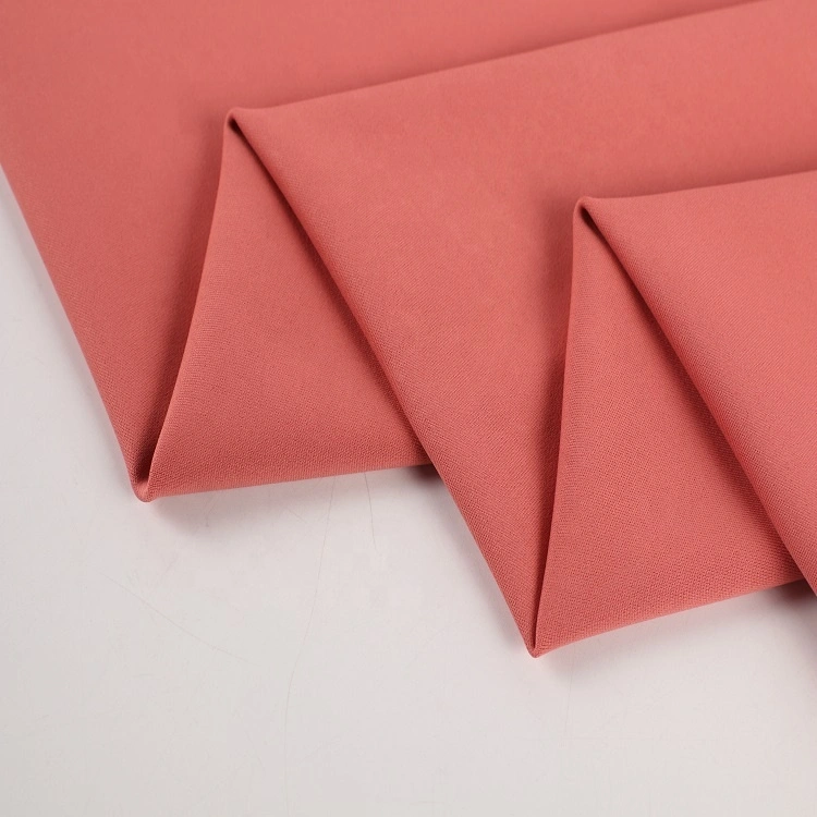 240GSM plain dyed knit 4 way stretch interlock tracksuits activewear polyester spandex fabric for sportswear 1
