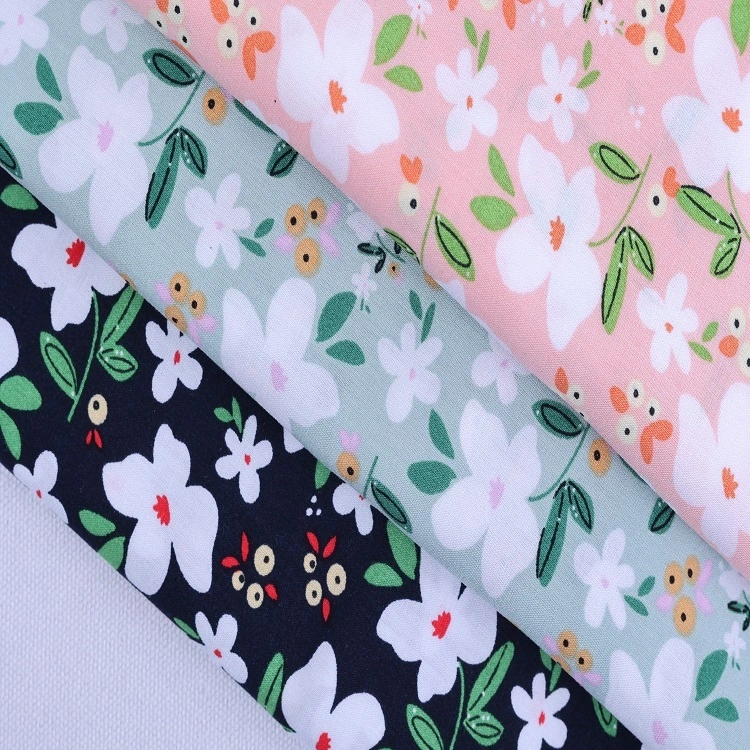Factory Directly Sale Fashion 100% Spun Rayon Digital Printed Viscose Woven Fabric For Women Dress Cloth 1