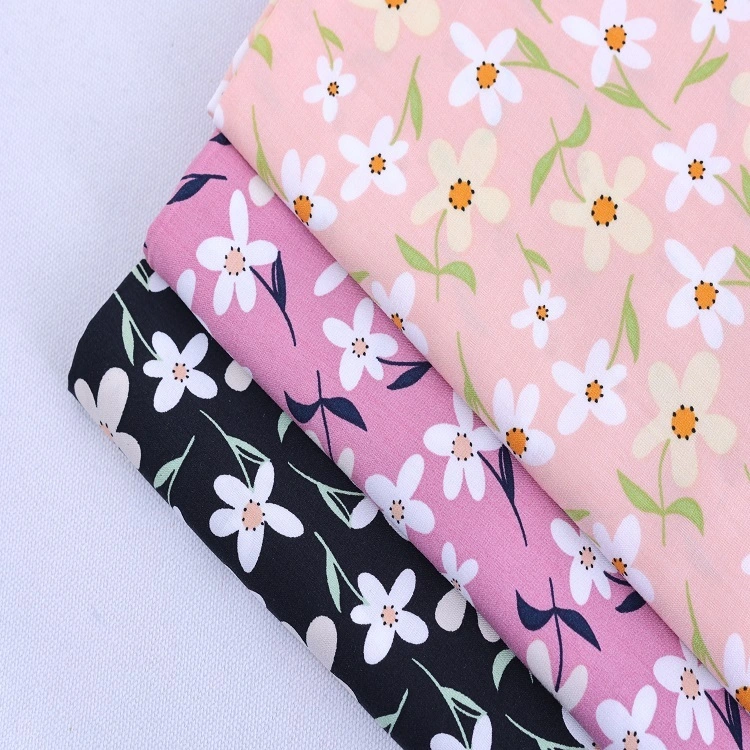 Grosir 100% Kain Rayon Kain Tenun Cetak Pola Bunga Kustom untuk Gaun Wanita Polinesia Pasifik Musim Panas 1