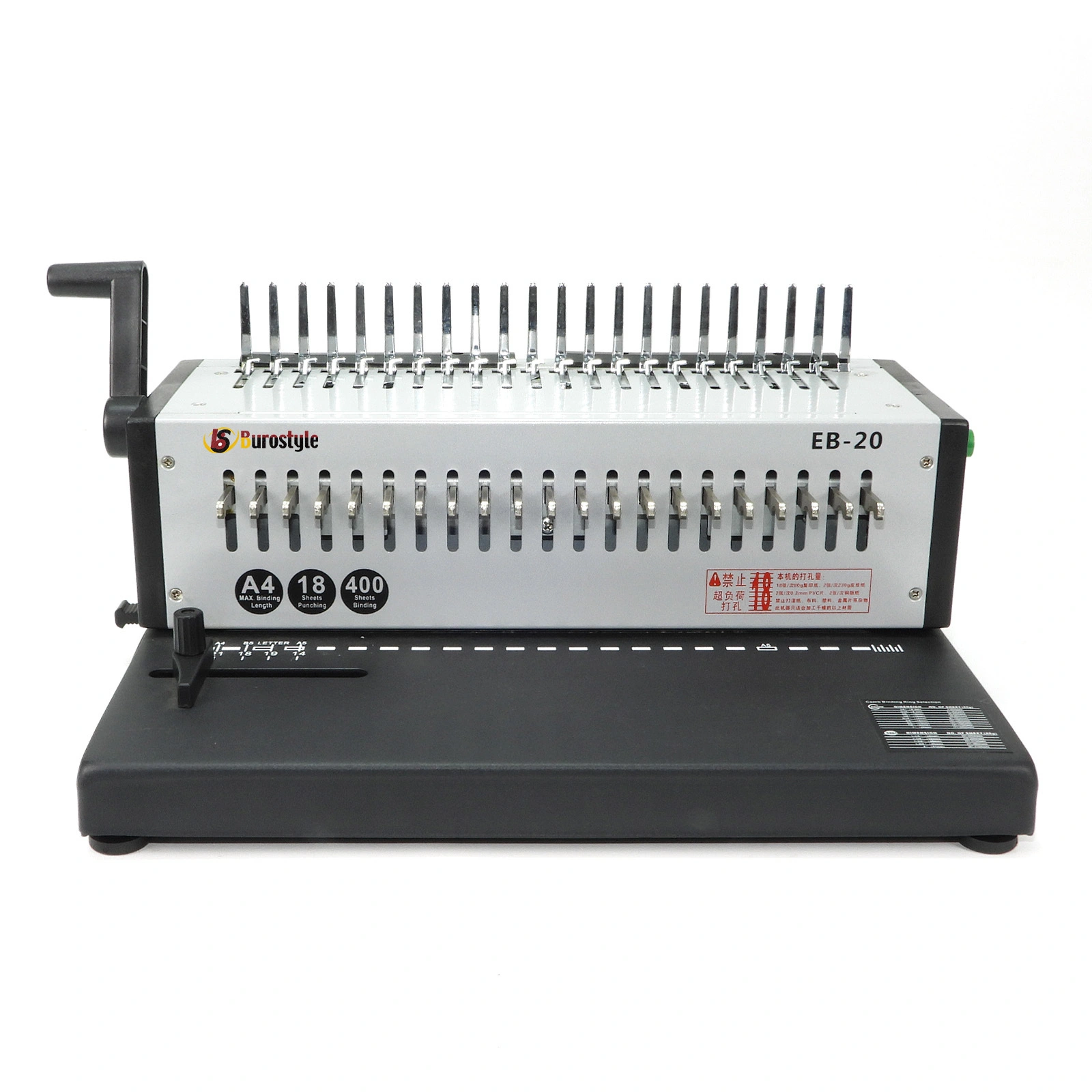 Burostyle Electric Binding Machine EB-20, A4 Comb Binder with 18-Hole Punch, Binds up to 400 Sheets-1755240677286108 1
