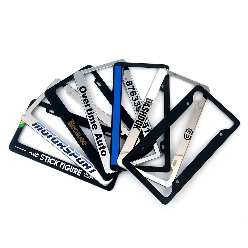 Usa Standard Metal License Plate Frame Full Image Uv Printed 1