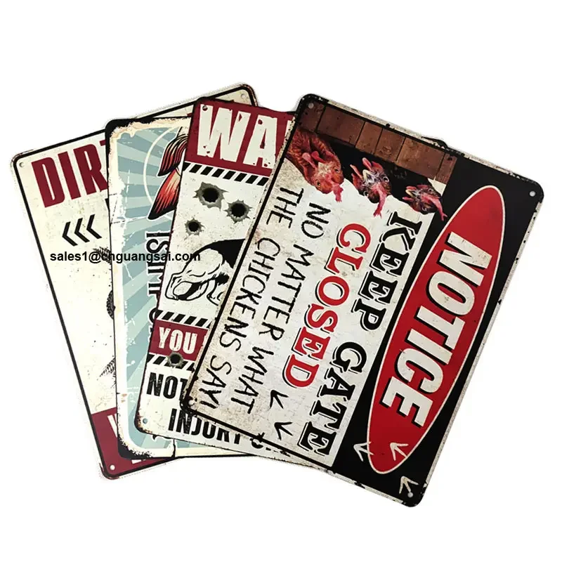 Letrero de metal personalizado, cartel decorativo Vintage para garaje, placa de hojalata de metal Retro, carteles de metal Vintage personalizados, letrero de estaño 3