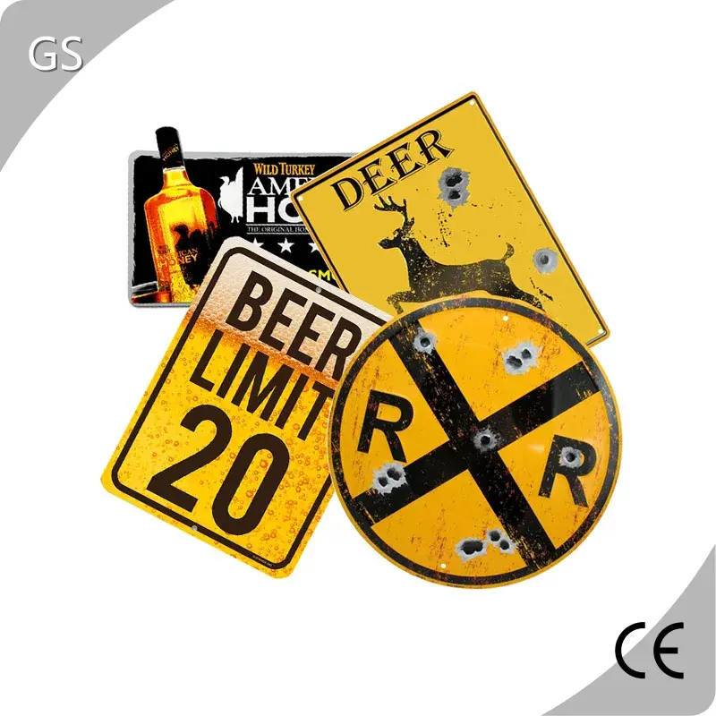 Cheapest Metal Tin Signs for Sale Europe GS Brand 1