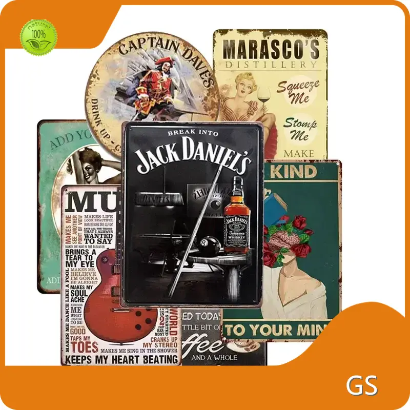 GS Custom Tin Signs Factory Bulk Supplies 1