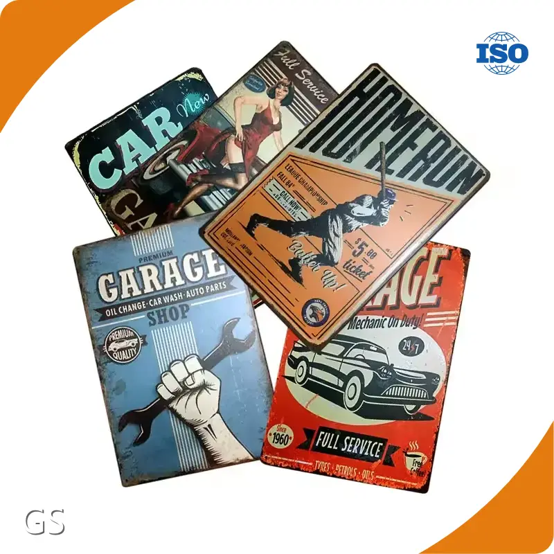 Metal Signs GS Brand Pantone Colors Offset Printing 1
