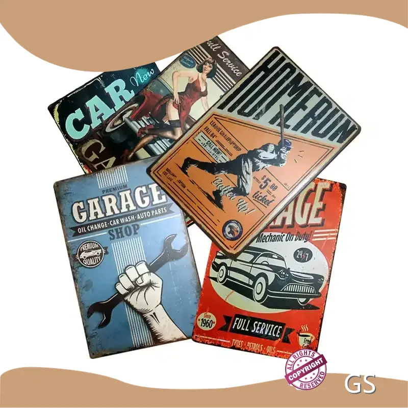 Dimension Laser Cut Metal Signs Embossed Or Flat GS Brand 1