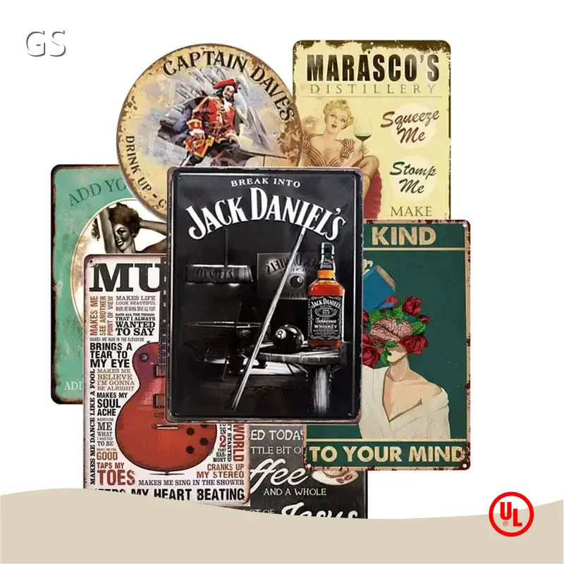 For Wholesale Vintage Metal Tin Signs GUANGSAI by GS 1