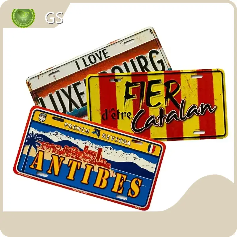 Custom Metal Signs Outdoor GUANGSAI Pantone ColorsOEM 1