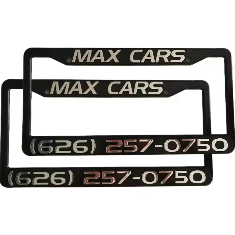 Marco de matrícula de coche personalizado de EE. UU./CANADÁ, marco de matrícula de coche, marcos de matrícula personalizados completos 1