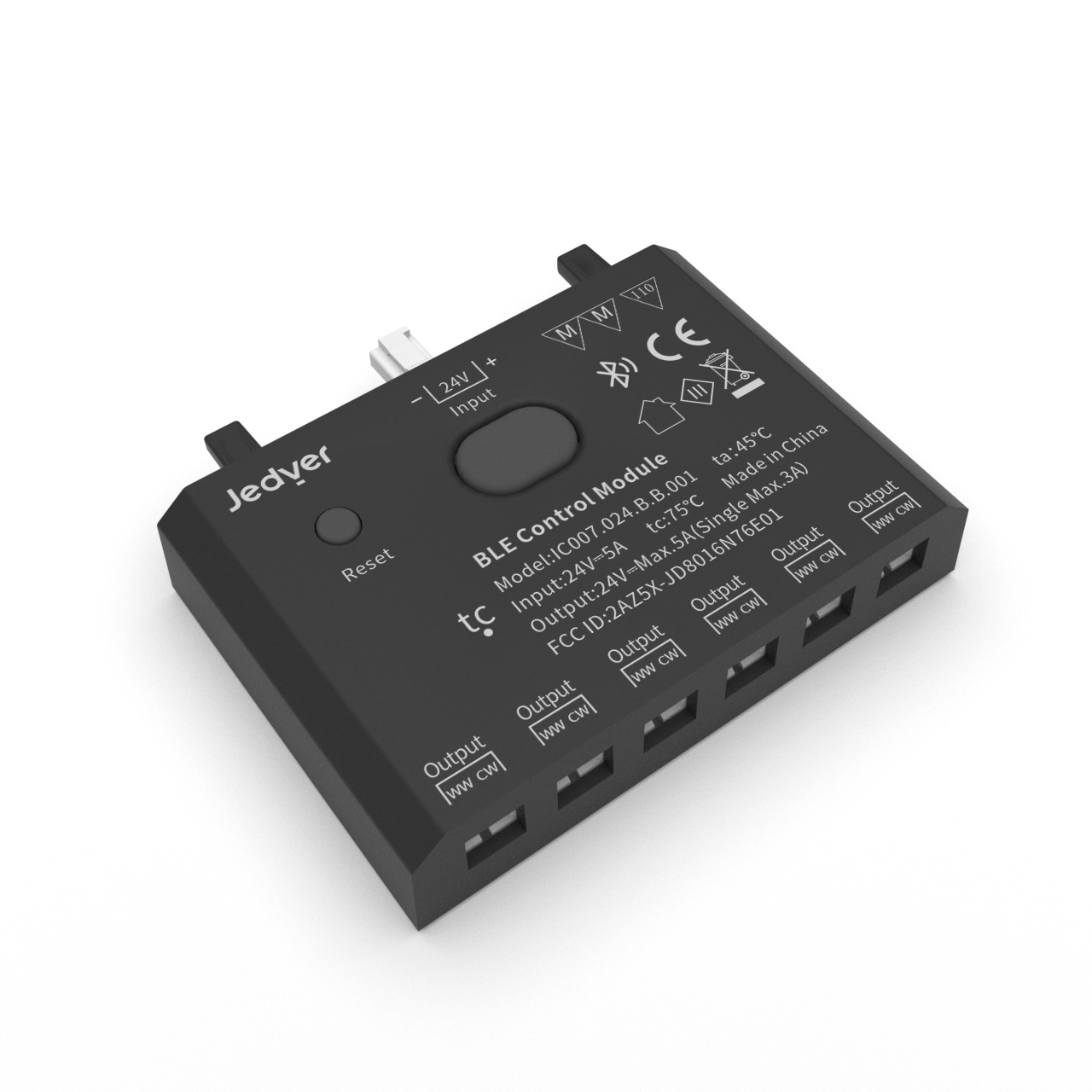 Bộ điều khiển, 6 chiều, Vật chất, Nhiều màu trắng, Đồng bộ, 2 chân, 24 V 1