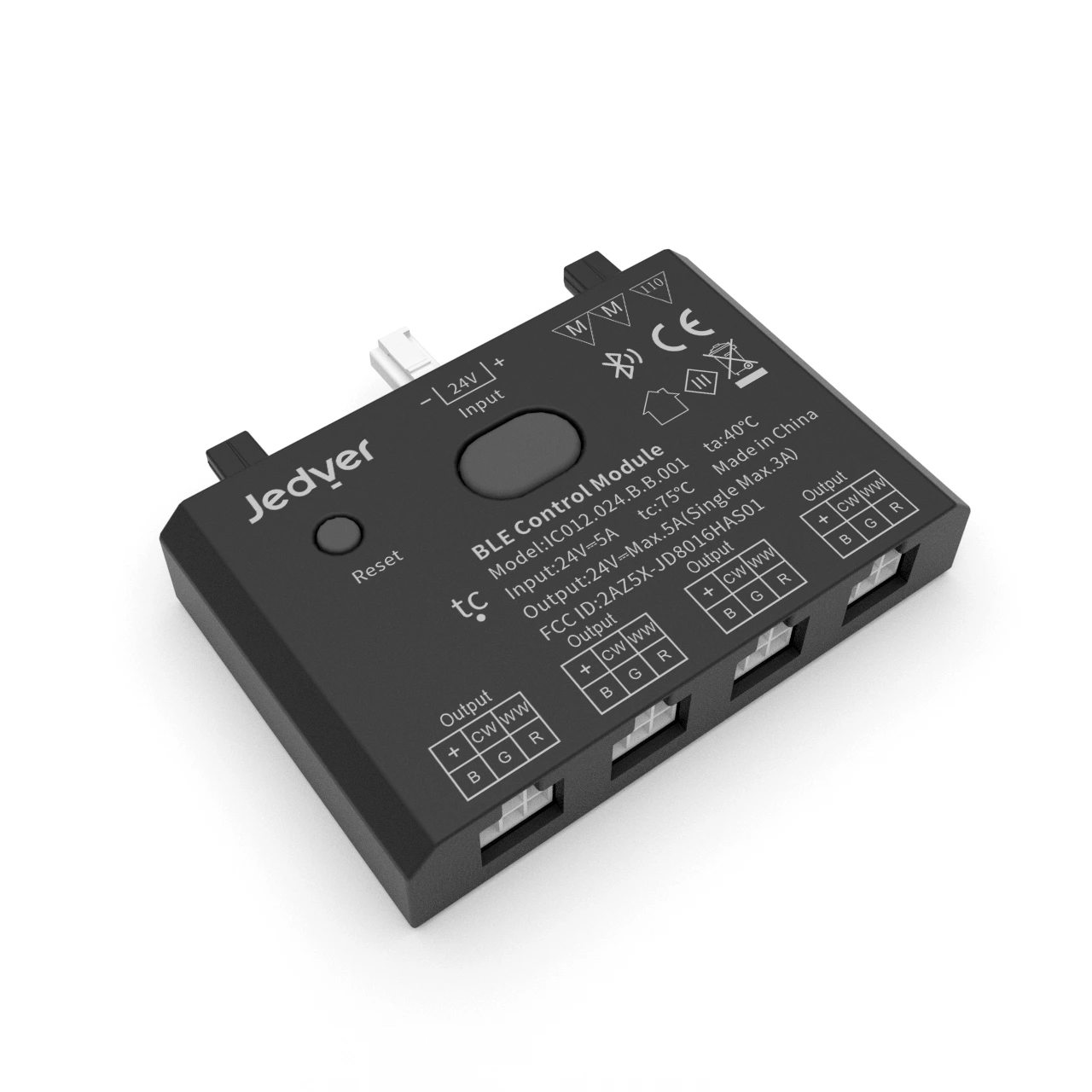 Bộ điều khiển, 4 chiều, Vật chất, RGB-MW, Đồng bộ, 6 chân, 24 V 1