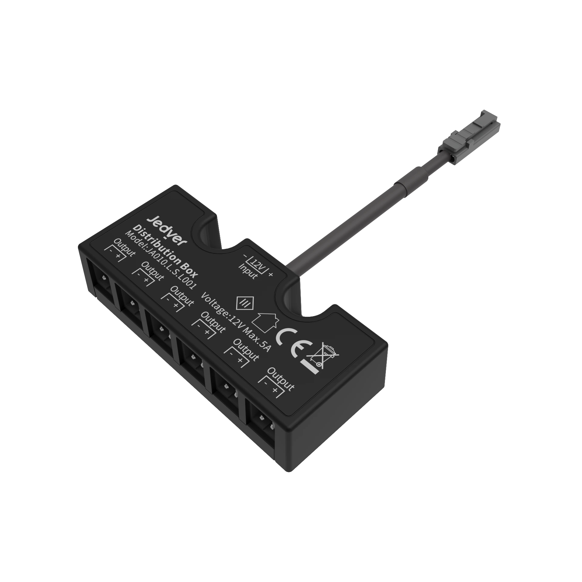 Nhà phân phối, 6 chiều, 2pin, Monochrome hoặc MW, 12V 1