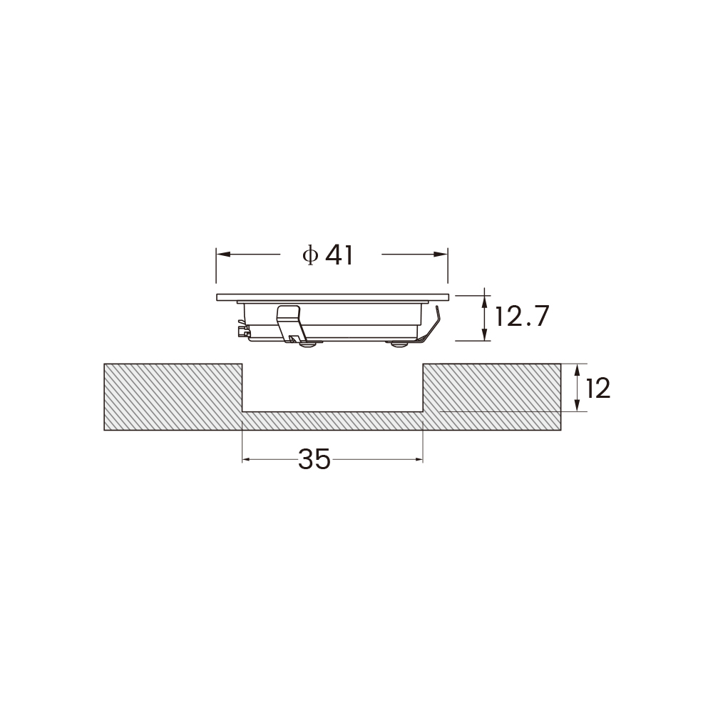 Downlight, 24V, Monocromo Ø 41 mm 2