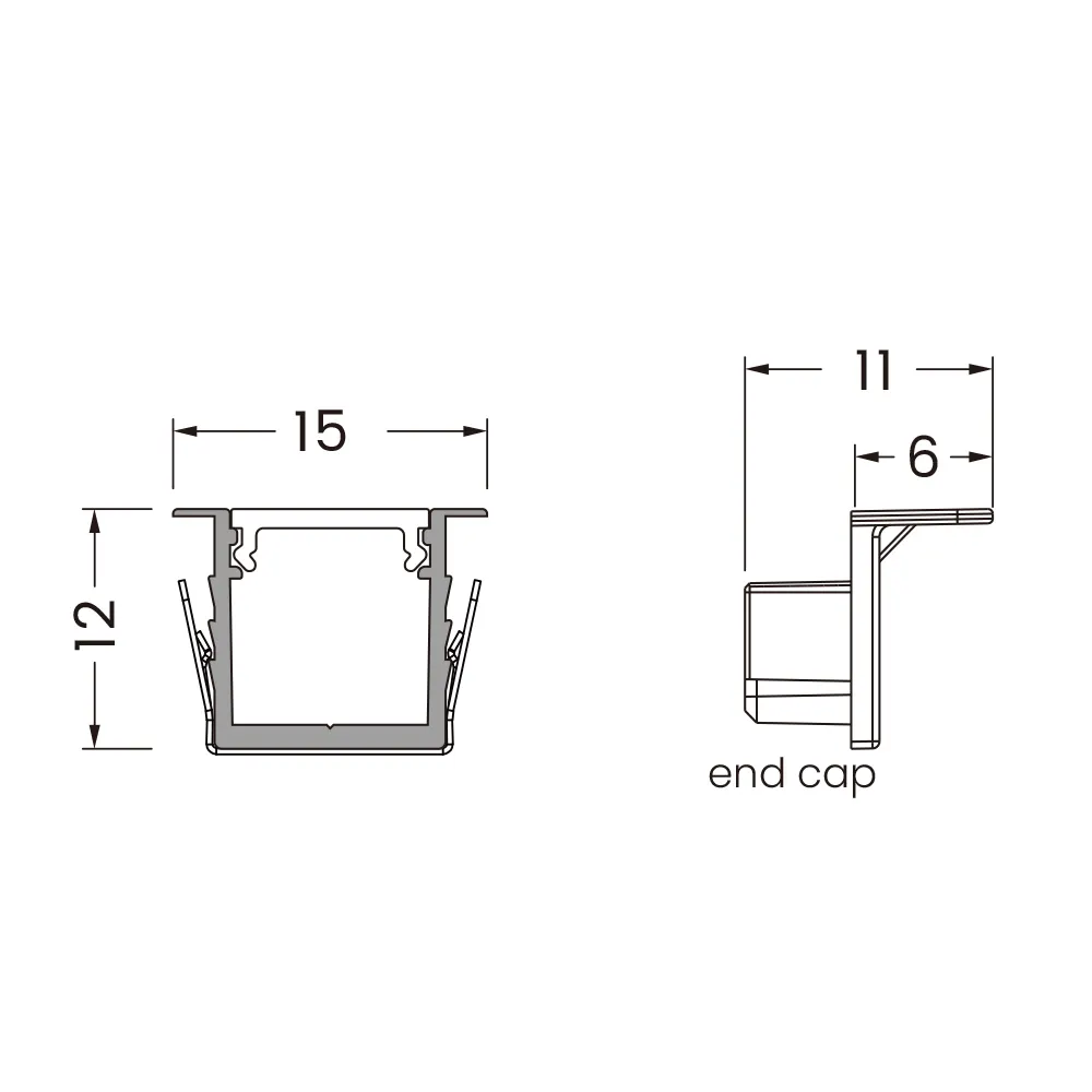 High Endled Aluminum Channel LED Profiles 2