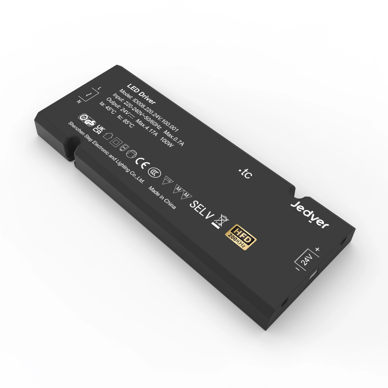 ไดร์เวอร์อัจฉริยะ, 15 มม., 220~240V, 100W, แรงดันคงที่ 24 V 1