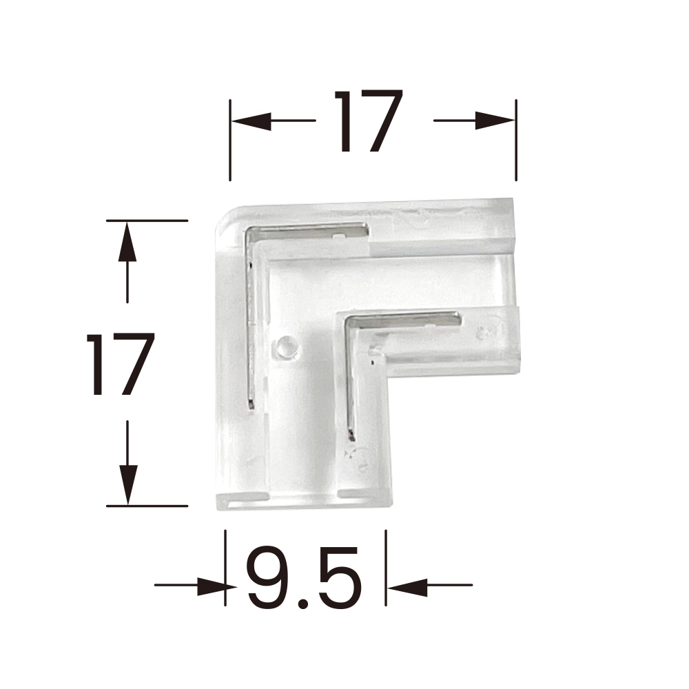 90° corner connectors (2-pin) 8 mm (10 pcs) 1