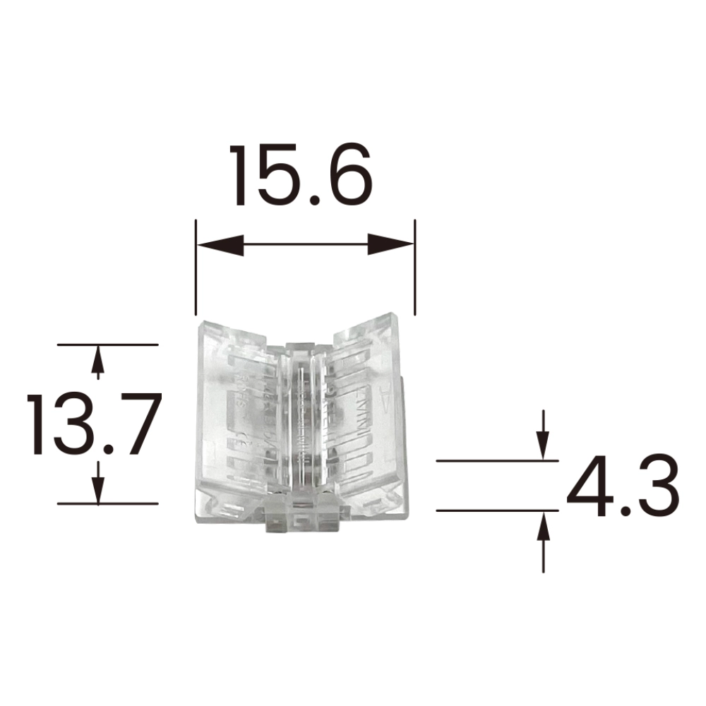 Straight connectors (6-pin) 12 mm (10 pcs) 1