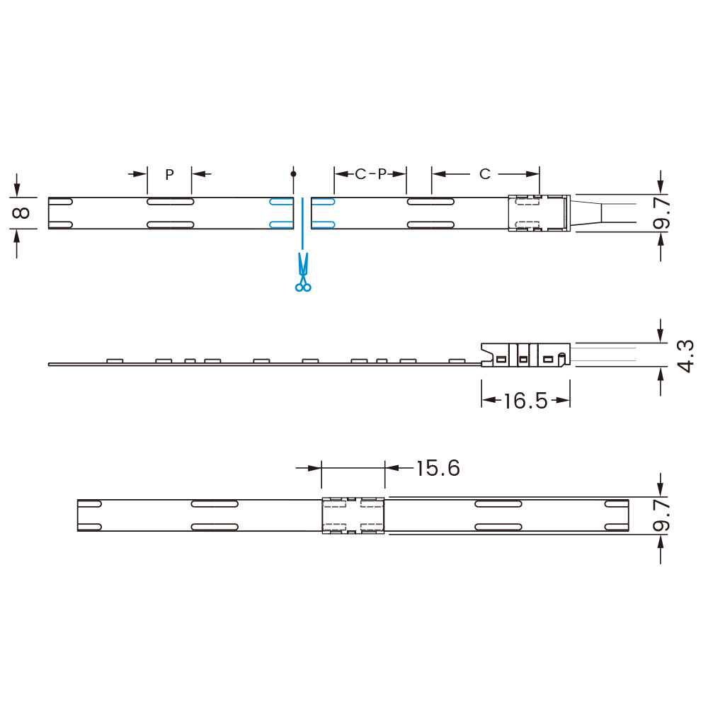 SMD LED-Ribbons, 24V, Monochrome, 8mm 10W/m 2