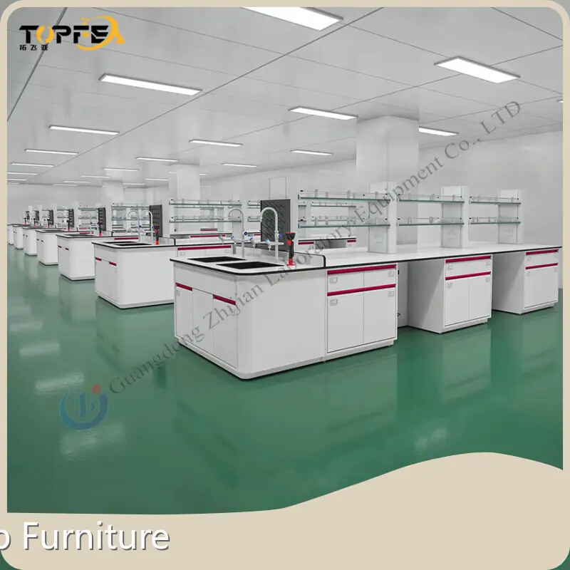 Lab Workstation Bench Wooden Cabinet/Steel Cabinet Wholesale - Topfea Lab 1