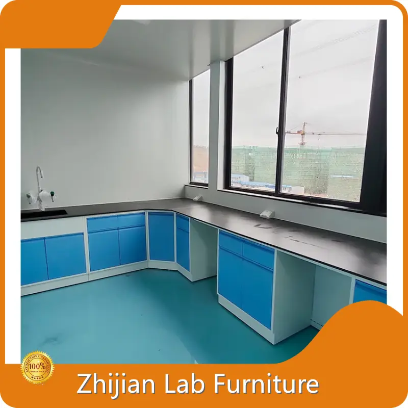 Chemistry Laboratory Table Non-welded Linear/C-shared/ Insertion Aluminum Alloy by Topfea Lab 1