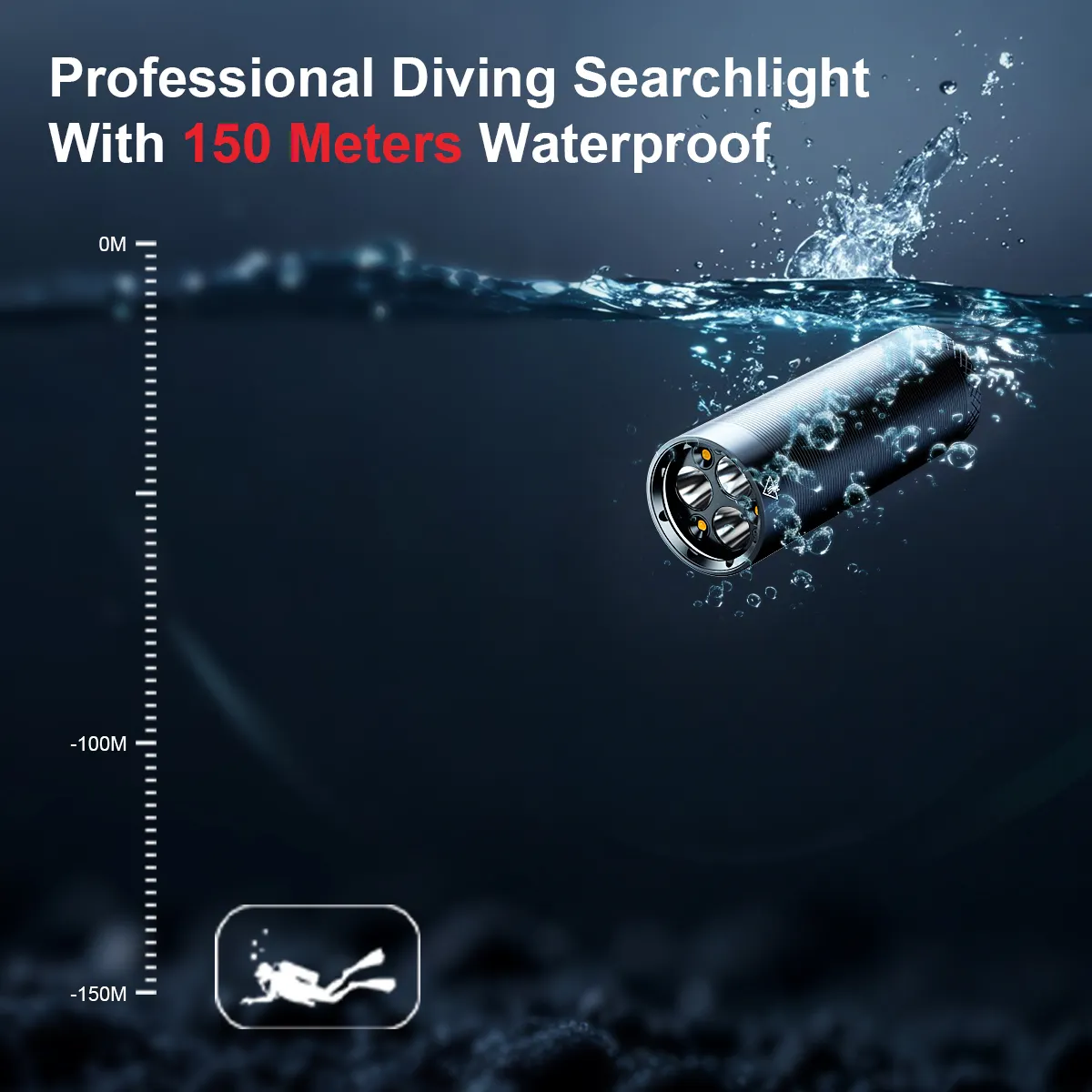 Scuba Diving Flashlight 15625CD - - Ferei 6
