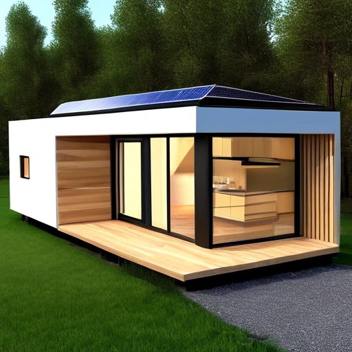 Prefab Tiny House with Solar Panels - Off-Grid Living 1