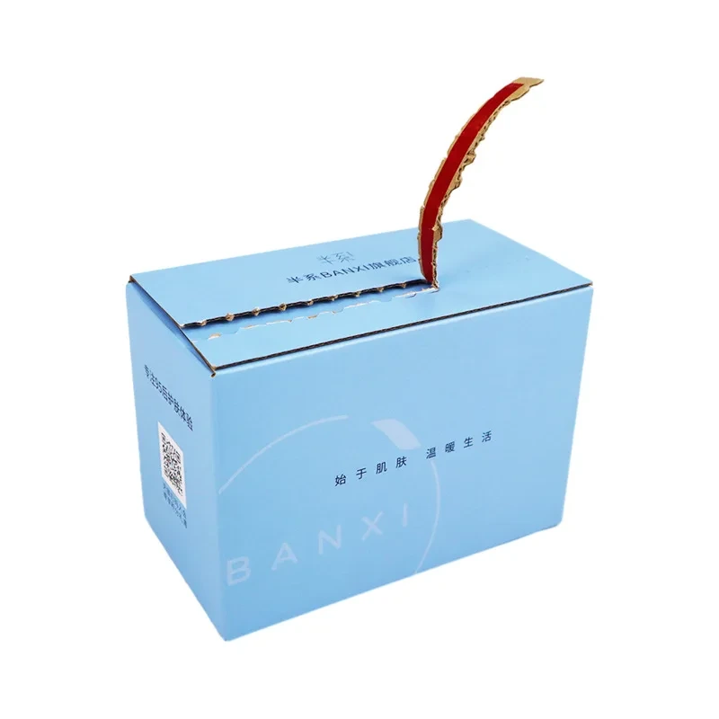 Custom Corrugated Cardboard Packaging with Logo and Tear Strip 1