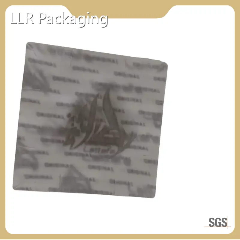 Anti Counterfeit Sticker PET - - LLR Packaging 1