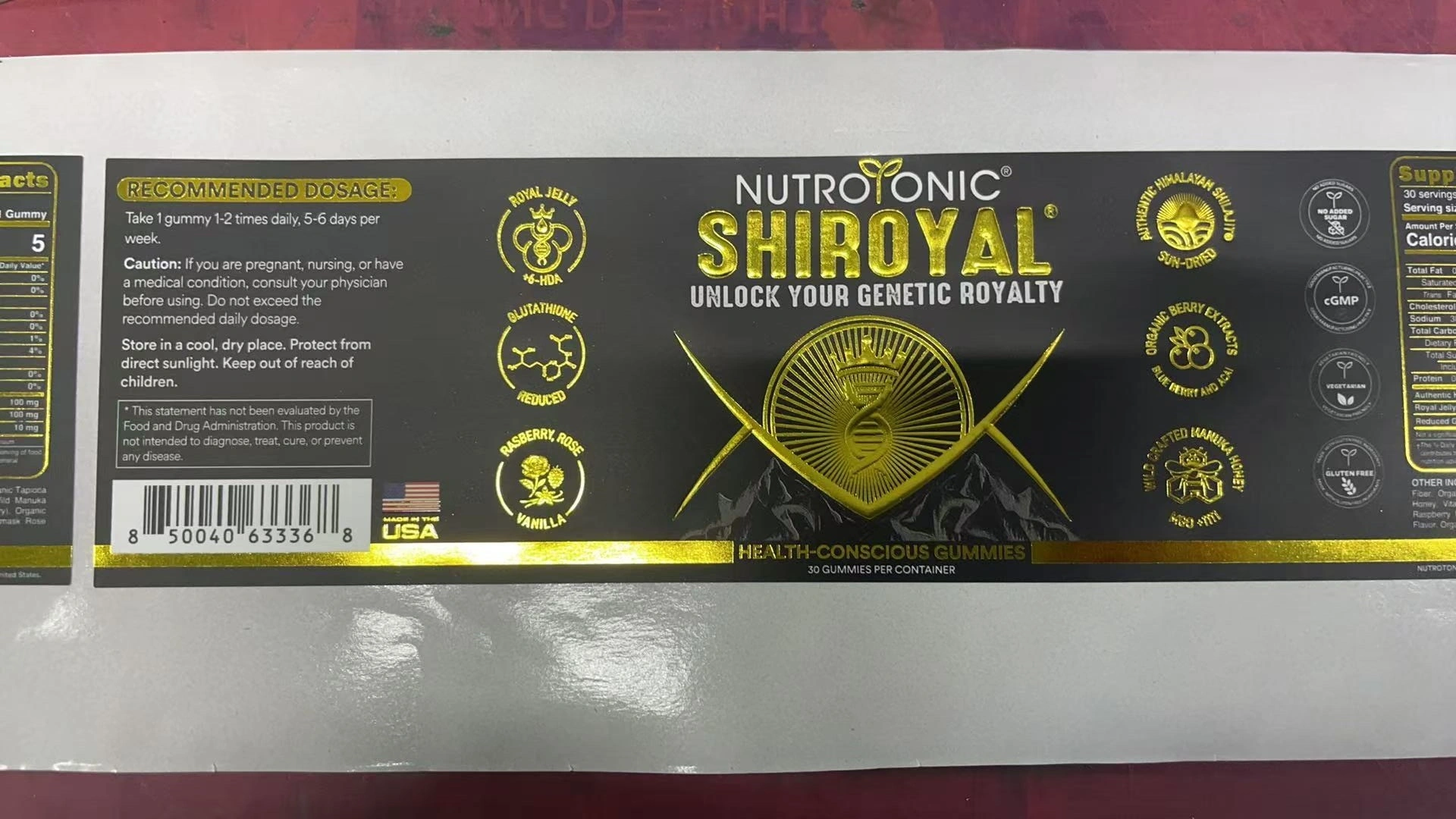 Custom Logo Die Cut Self Adhesive Embossed Label Gold Foil 3D Emboss Stickers 1