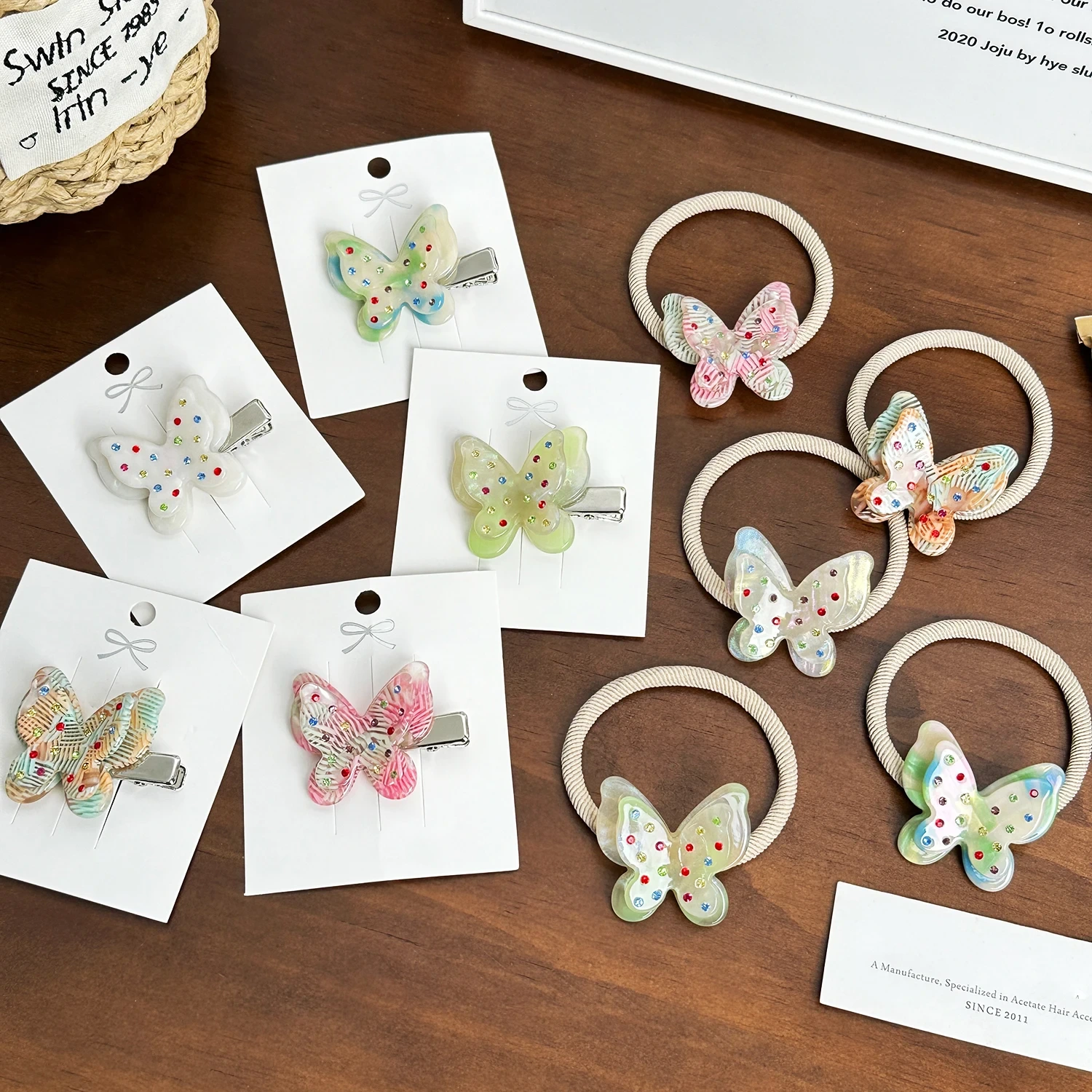 Kawaii Butterfly Rubber Hair Tie for Kids - Sweet Style Bow Hair Band 1