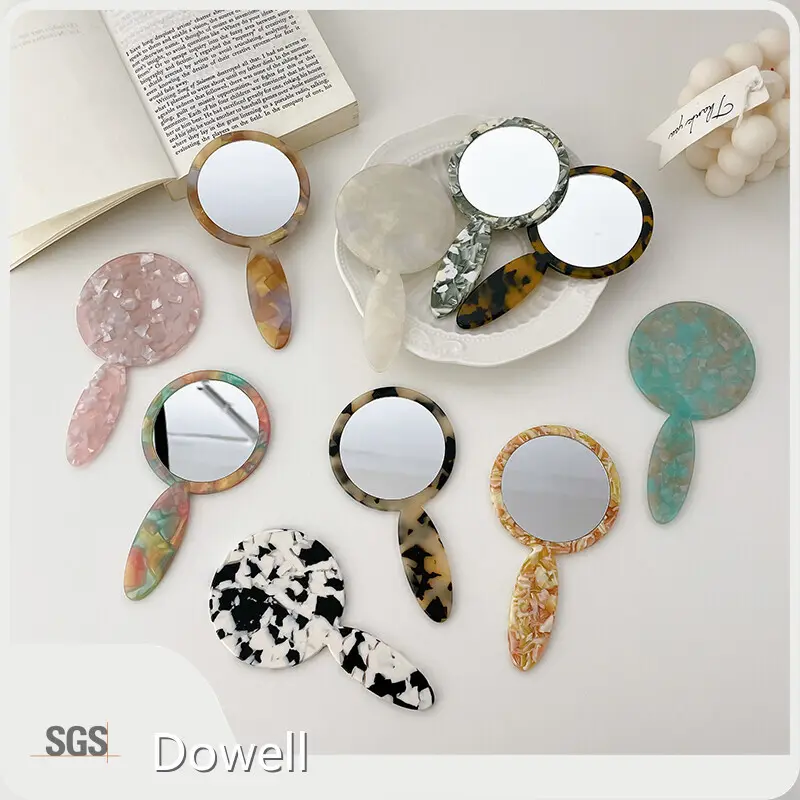 Plastic Hair Combs Makeup Mirror by Dowell 1