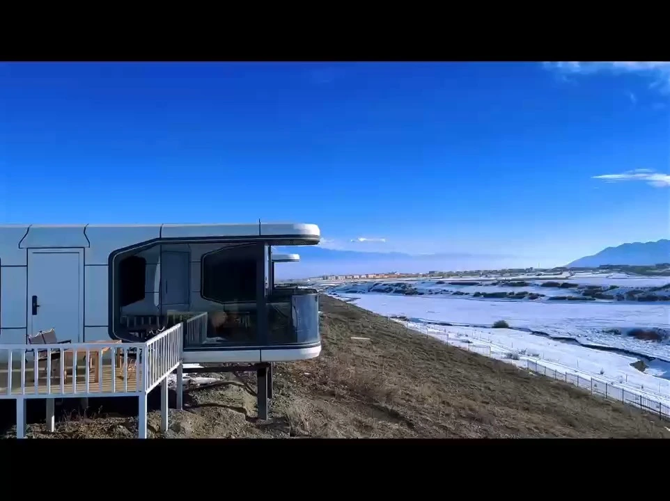 8.5m E5 28㎡ منزل كبسولة الفضاء المتنقلة 1