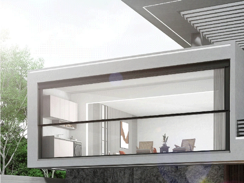 نوافذ YFF Aurora Vision الألومنيوم مع أبواب ونوافذ ZP-150 القابلة للرفع بذكاء 1