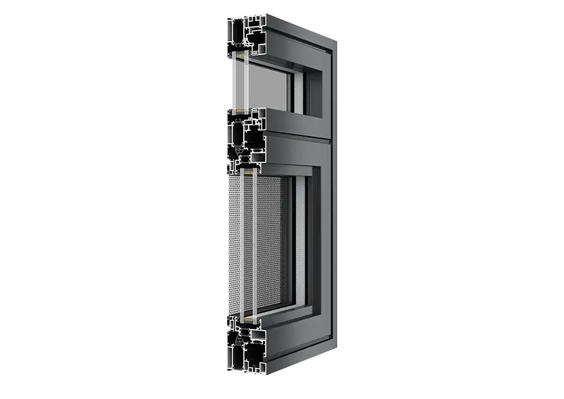 Aluminium Casement Windows Drift Windows ZPPY85 - - Yue Feifan 2