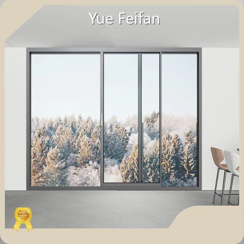 Yue Feifan Residential Aluminum Window Manufacturers Side-pressure Translational SeriesSupply 1