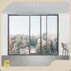 Yue Feifan Residential Aluminum Window Manufacturers Side-pressure Translational SeriesSupply 1