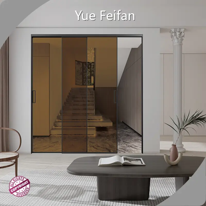 Custom Aluminium Doors Extremely Narrow Sliding Doors/swing DoorsSuppliers 1