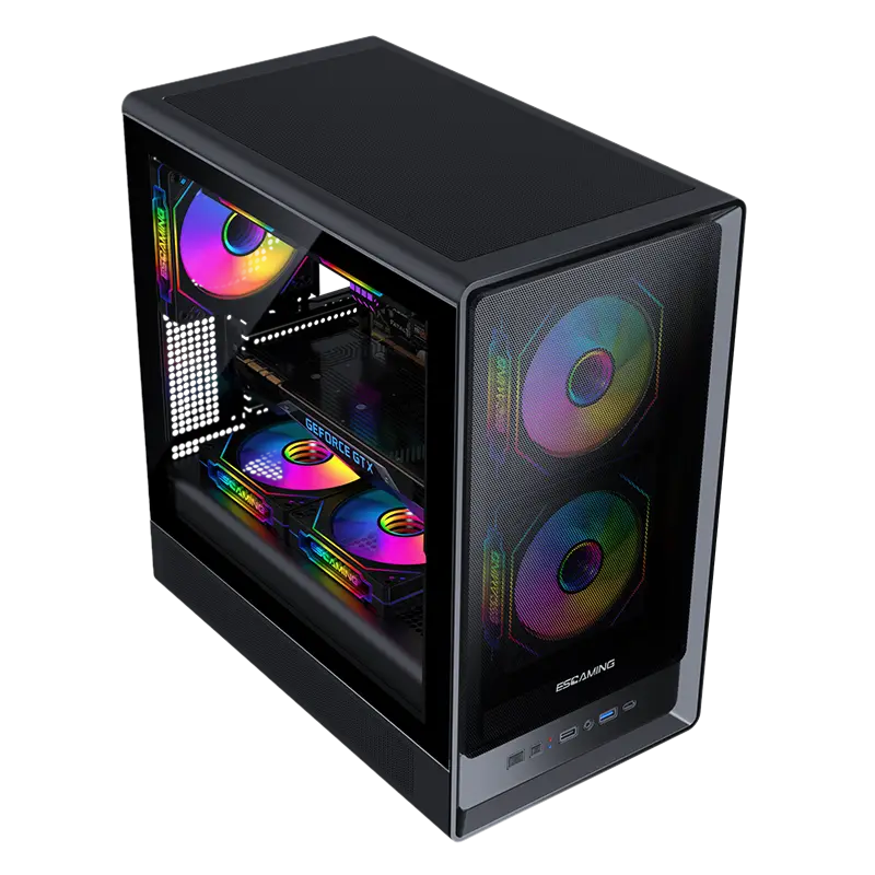 Custom Gaming Pc Case ROKE 02 MESH - - ESGAMING 3
