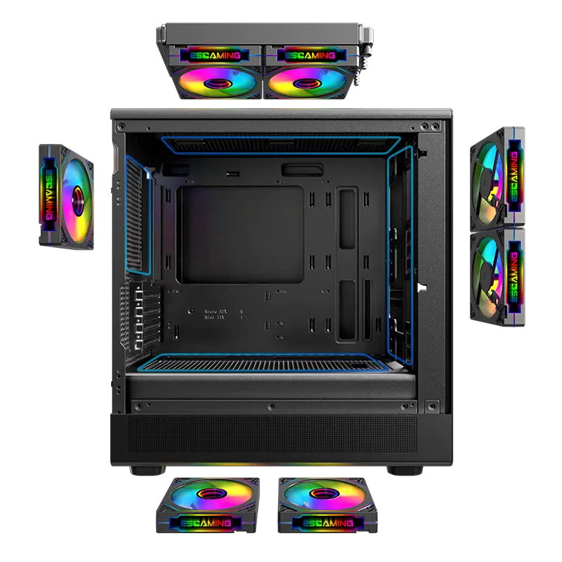 Custom Gaming Pc Case ROKE 02 MESH - - ESGAMING 4