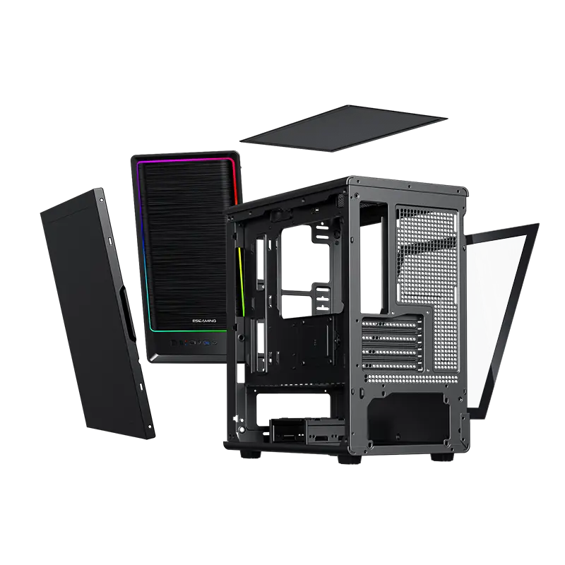 Mini - Size Small Gaming Pc Case ROKE 02 P by ESGAMING 4