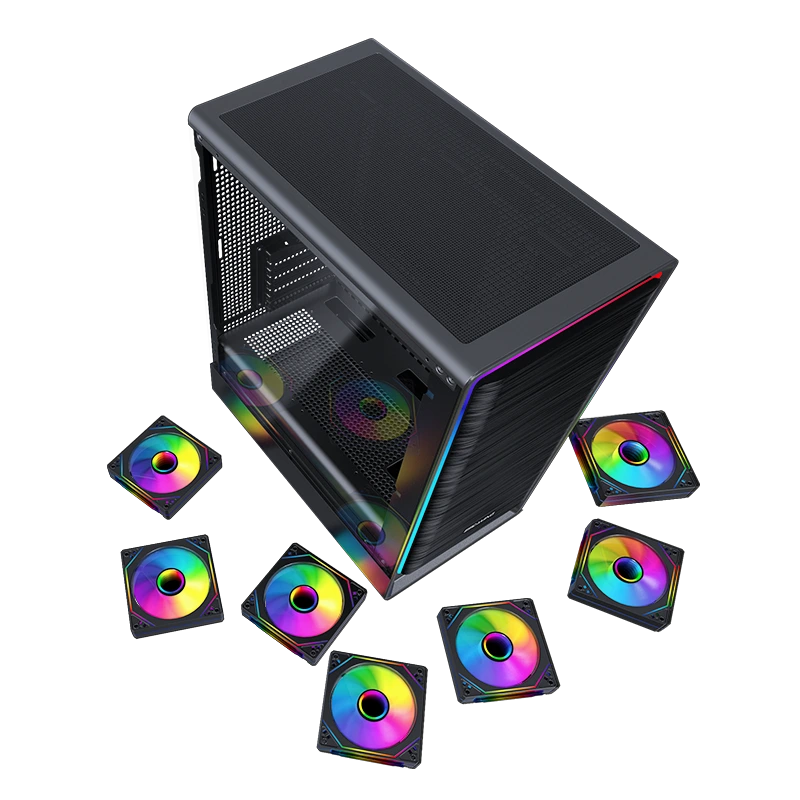 Good Pc Cases Black - - ESGAMING 6