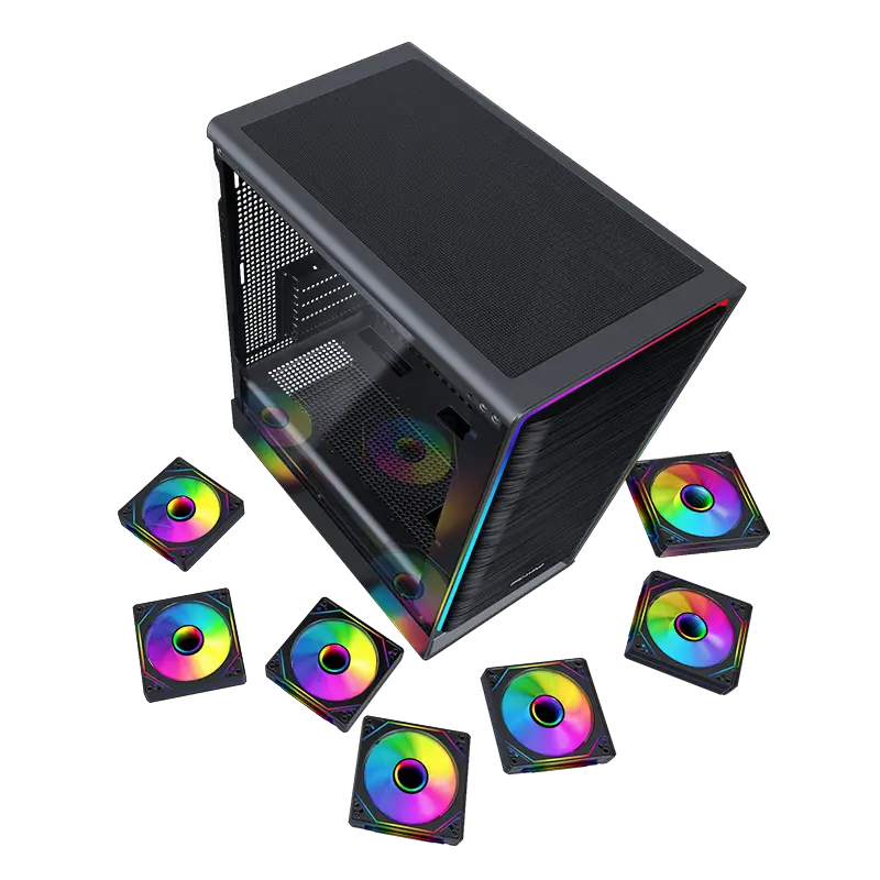 Mini - Size Small Gaming Pc Case ROKE 02 P by ESGAMING 6
