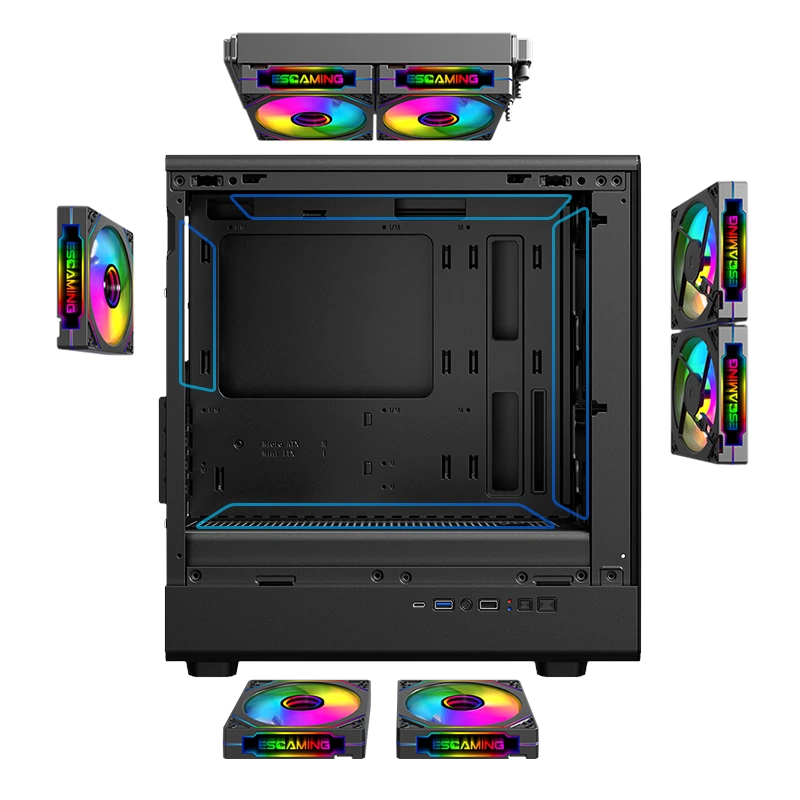 Pc Case Manufacturers Black Wholesale - ESGAMING 3