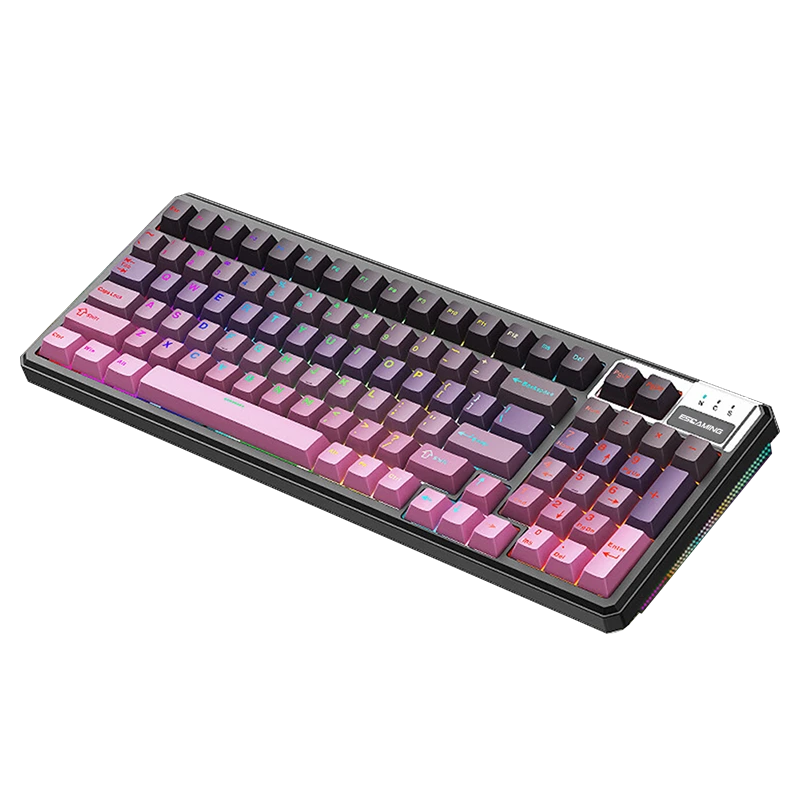 98 PBT KEYS 96% Gamer Hot Swappable Joint Structure RVB Keyboard de jeu mécanique CK98 1