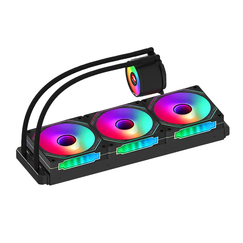 Brilliant Prism 360 Black One Key Divine Light Synchronous Water Cooling - 1 7